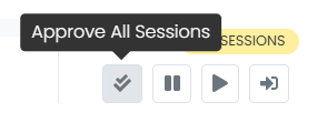 Approve all sessions button highlighted.